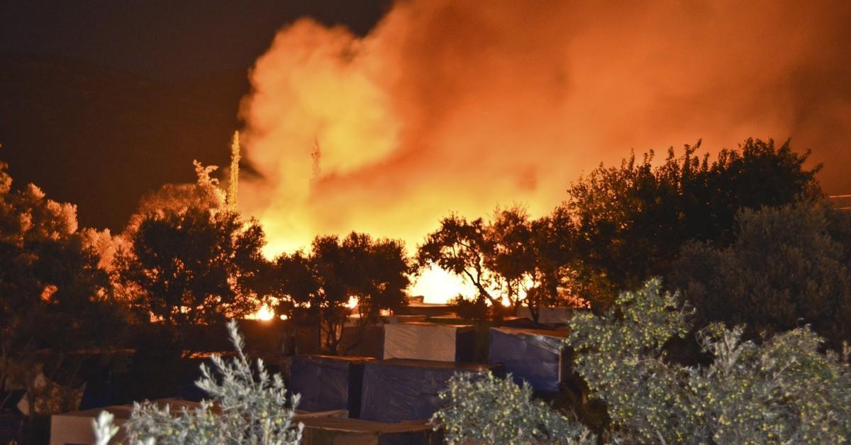 Scores homeless after Greek migrant camp fire: Official