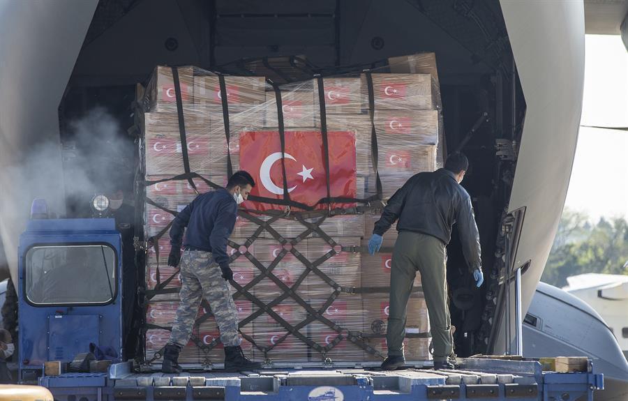 Turkey delivers medical aid to US to help fight virus