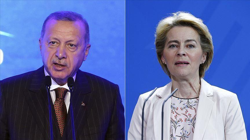 Turkish, European Commision presidents discuss COVID-19