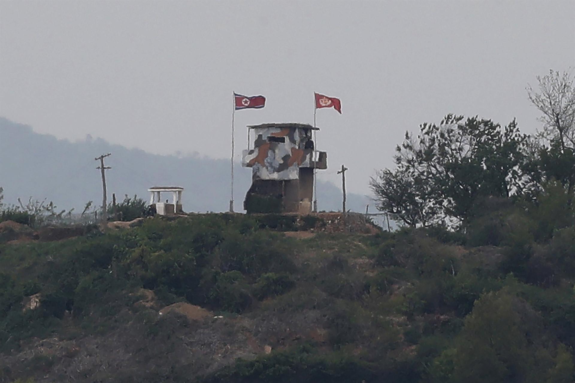 North and South Korea troops exchange fire along border