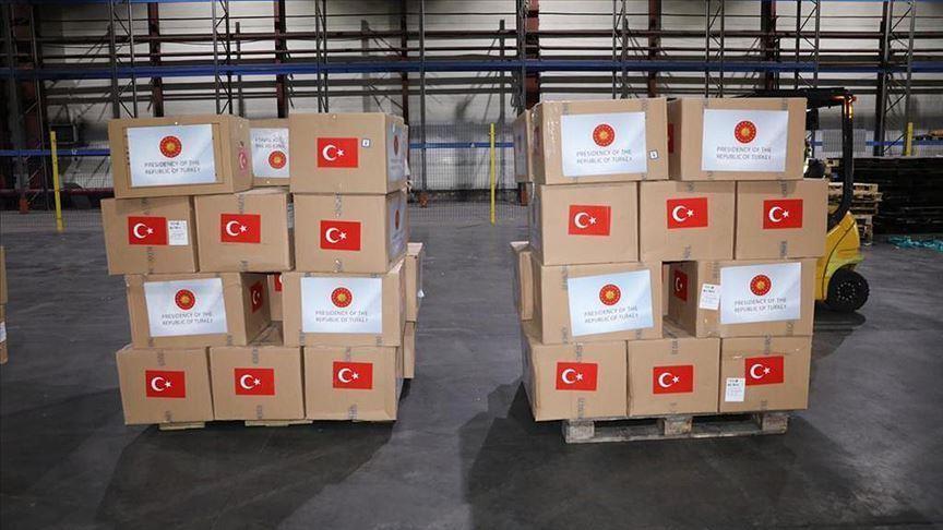 Medical supplies sent by Turkey arrive in Kazakhstan