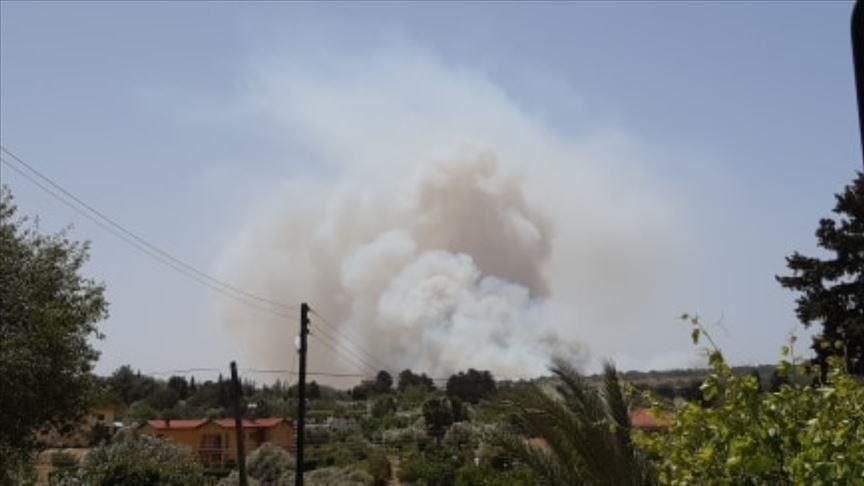 Massive fire in Turkish Cyprus spews smoke over divided island
