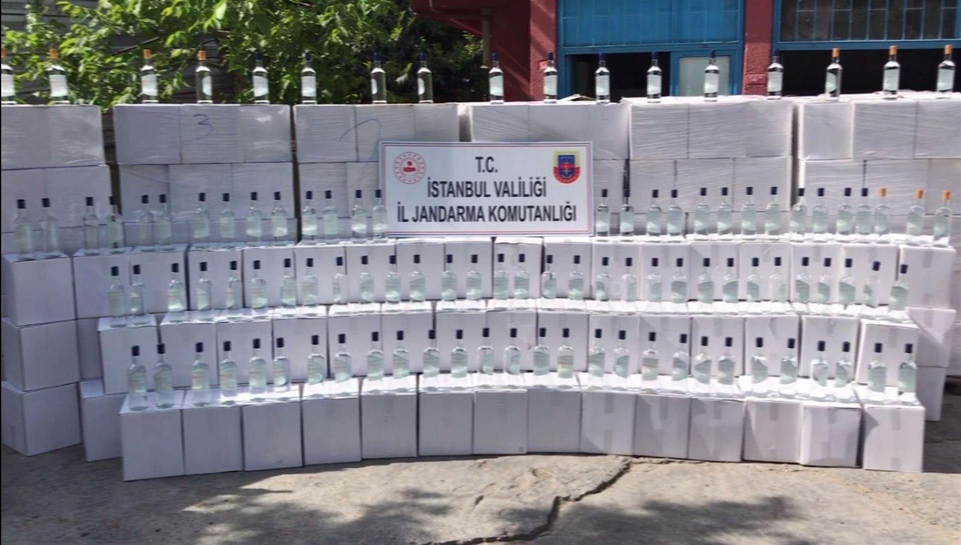 18 tons of bootleg ethyl alcohol seized in Istanbul