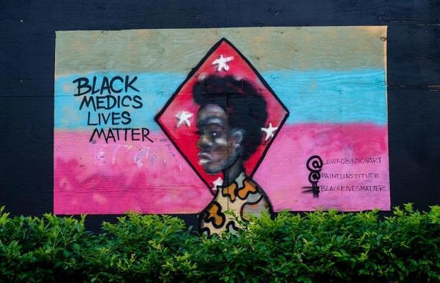 Anti-racism protest signs, murals destined for US Smithsonian