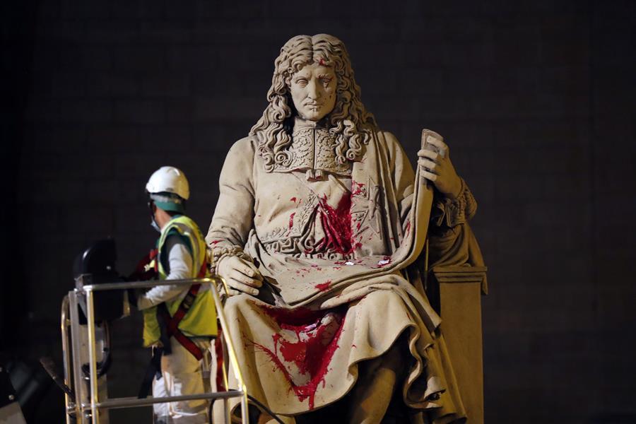 French ’Black Code’ author’s statue defaced in Paris