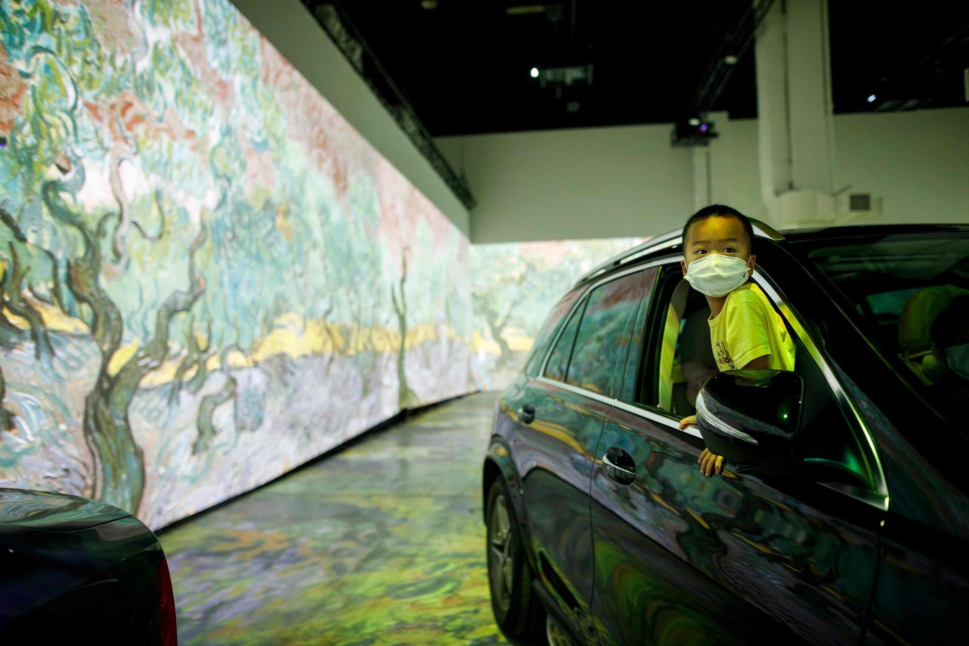 In Canada, art lovers head to drive-in for safe Van Gogh show