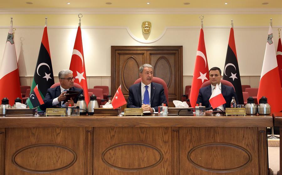 Turkish, Libyan, Maltese ministers hold trilateral meeting