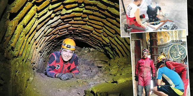 Culverts scanned in 3D in Hagia Sophia