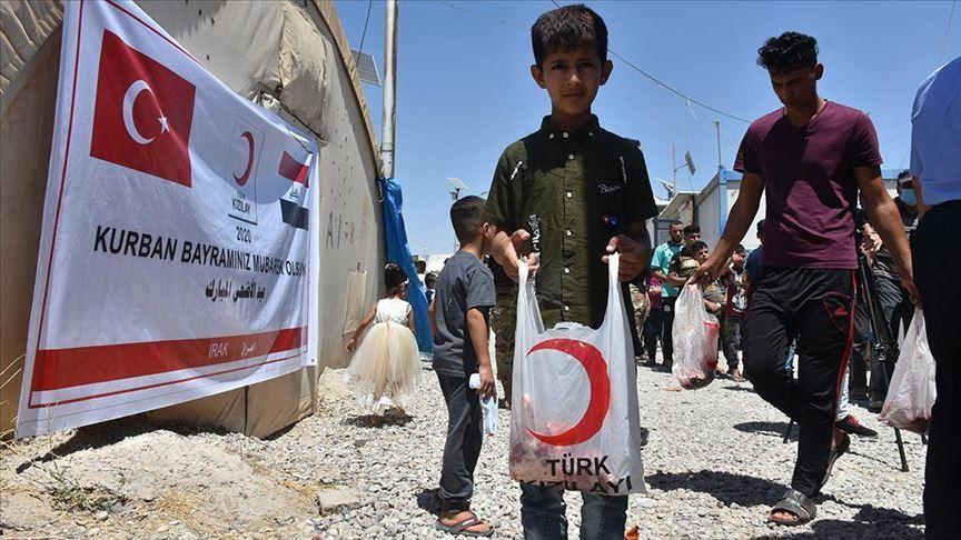 Turkey distributes Eid meat to refugee families in Iraq
