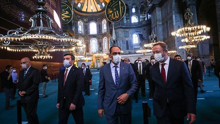 Turkish spokesperson, 30 envoys visit Hagia Sophia