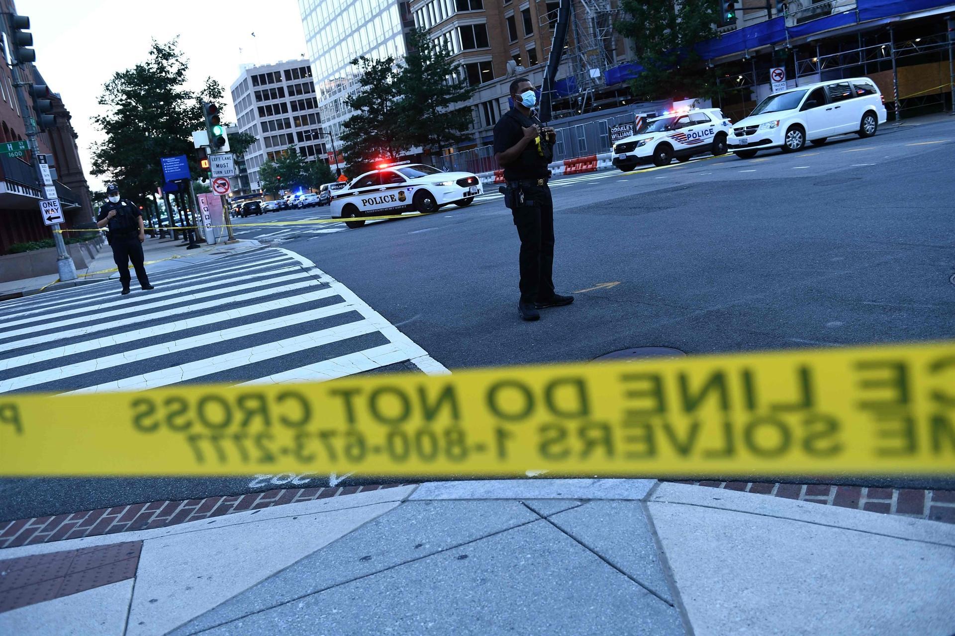 Trump abruptly escorted from briefing after shooting near WH