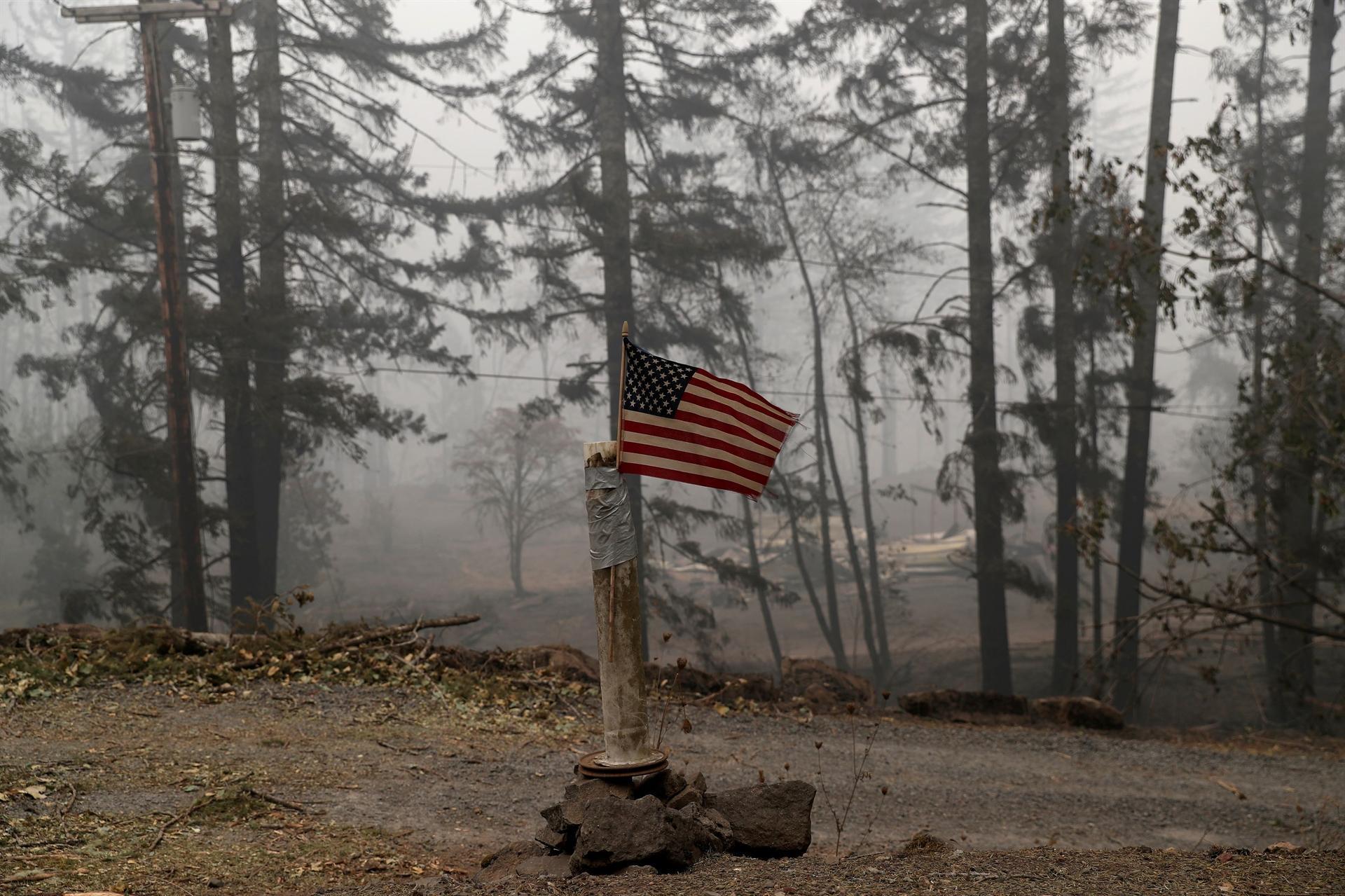 Trump and Biden clash over US wildfires as campaign turns to climate change