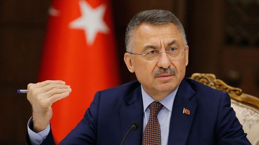 Greek president should adopt discourse of peace, not war: VP Oktay