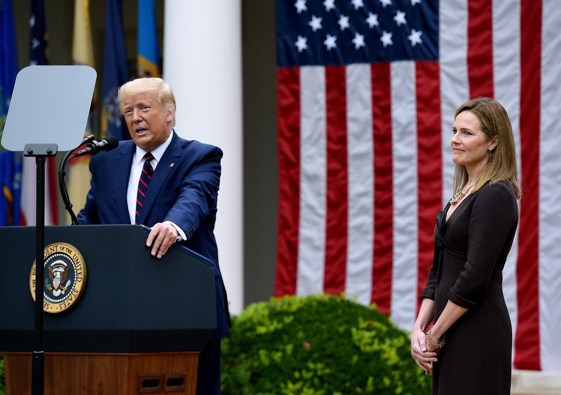 Trump caps judiciary remake with choice of Barrett for court
