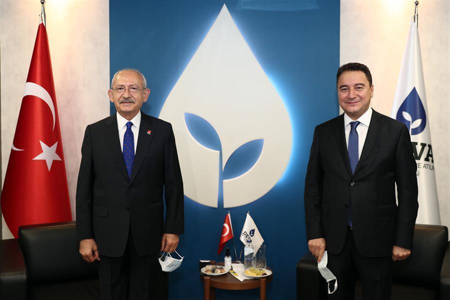 CHP head Kılıçdaroğlu visits DEVA party chief Babacan