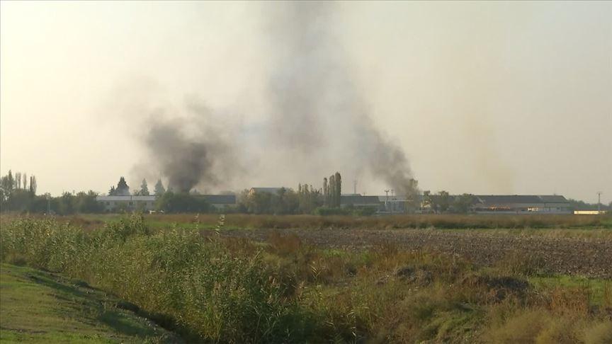 Armenian forces hit Azerbaijans cotton factory