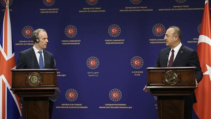 Top Turkish diplomat speaks with UKs Raab