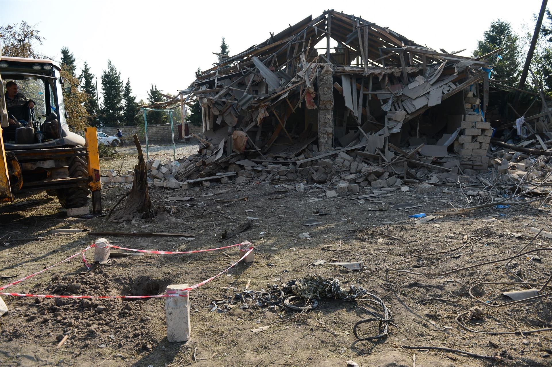 Azerbaijan says four civilians killed in Armenian missile attack