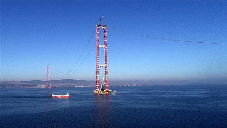 Height of Çanakkale Bridge towers surpass Paris’s Eiffel Tower