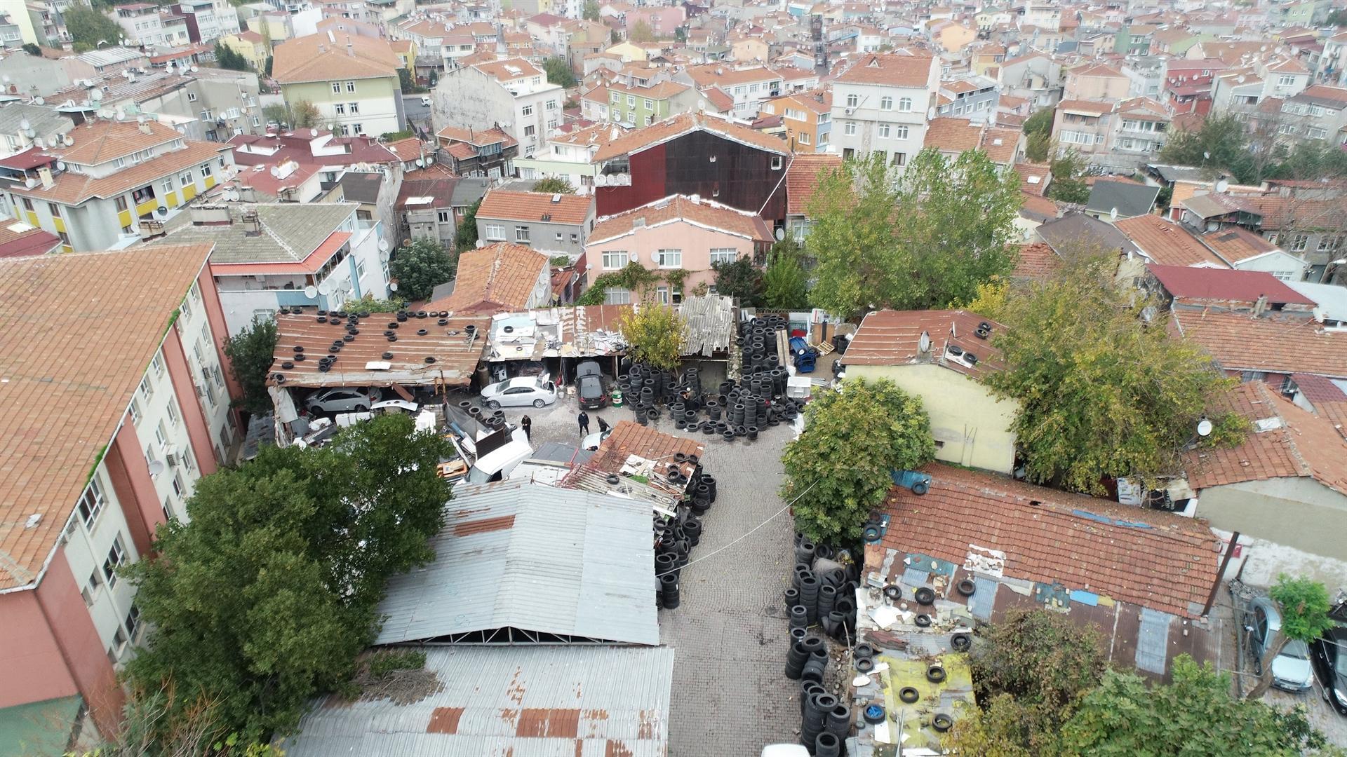 700-year-old chapel in Istanbul’s historical peninsula used as tire storage