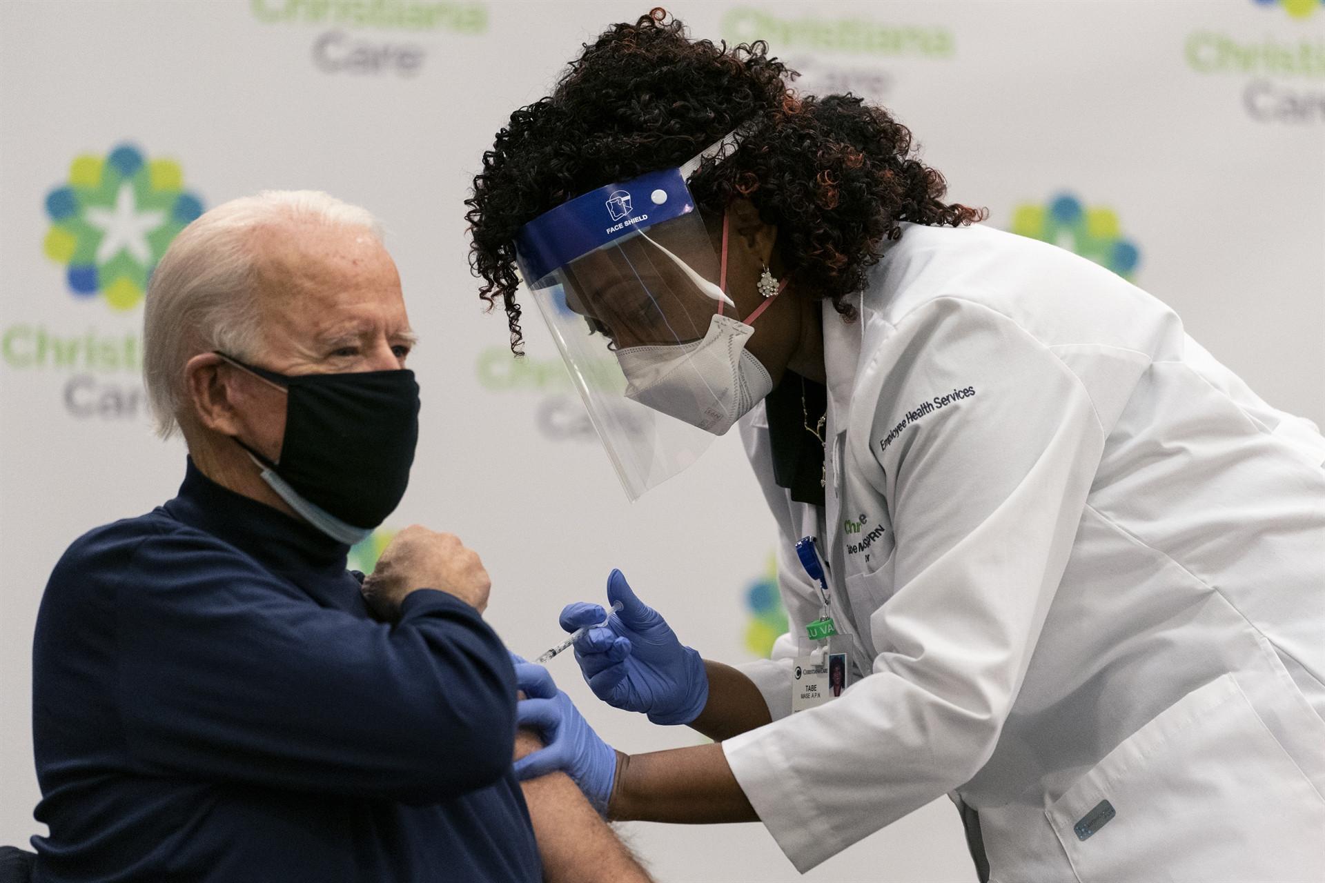 Biden gets COVID-19 vaccine, says nothing to worry about