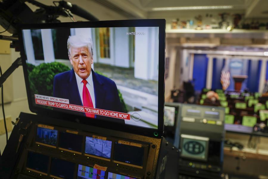 Twitter bans Trump, citing risk of violent incitement