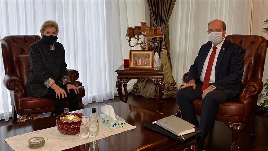 Turkish Cypriot president receives UN envoy to Cyprus