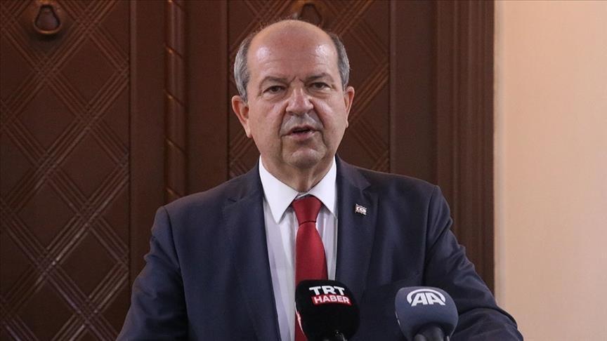 Turkish Cypriot leader urges two-state basis to UN head