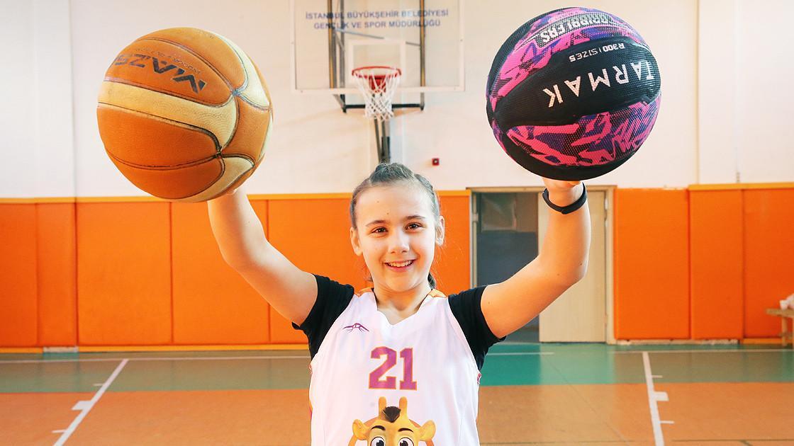 Turkish girl equalizes her basketball record