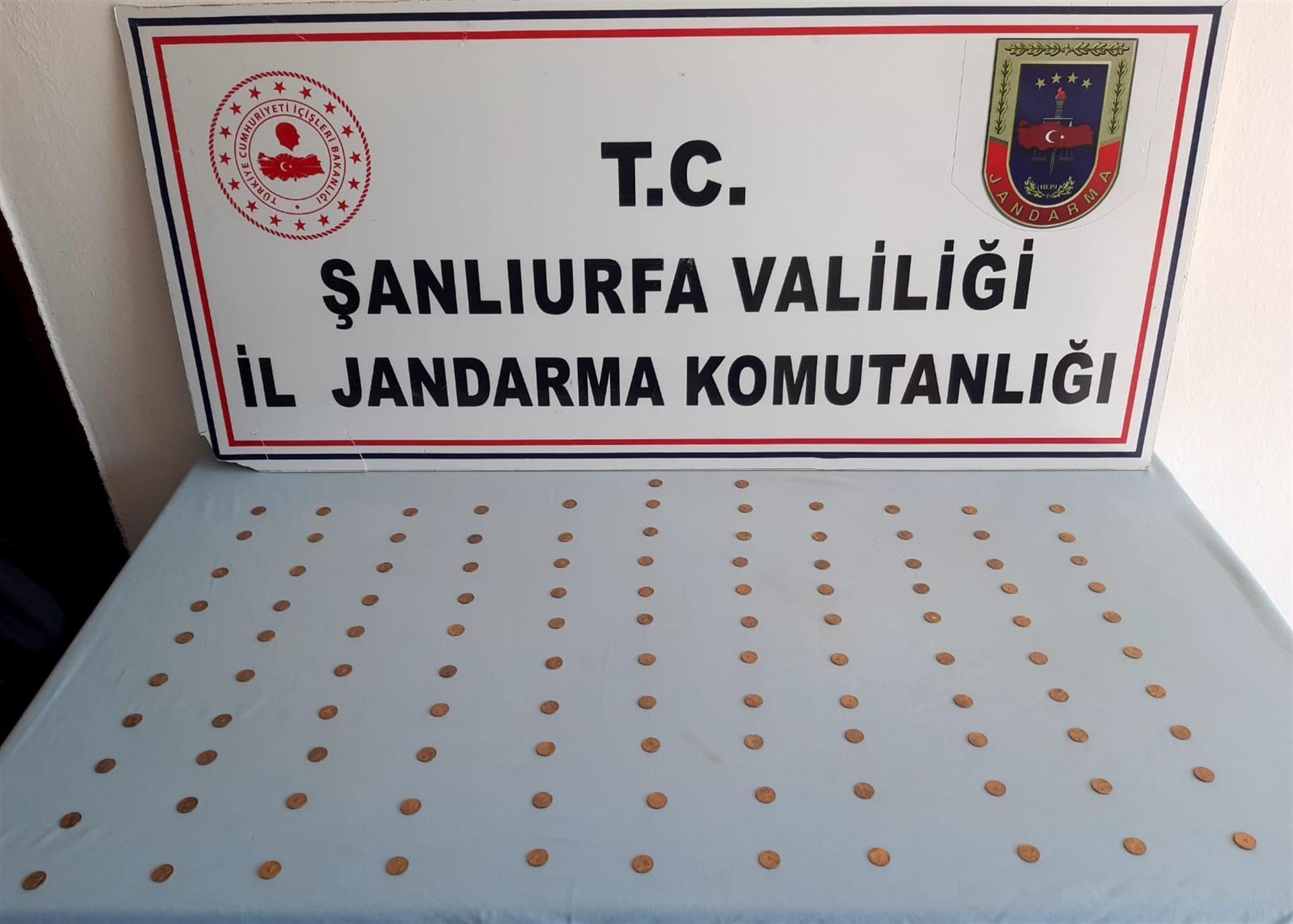 110 ancient coins seized in southeastern Turkey