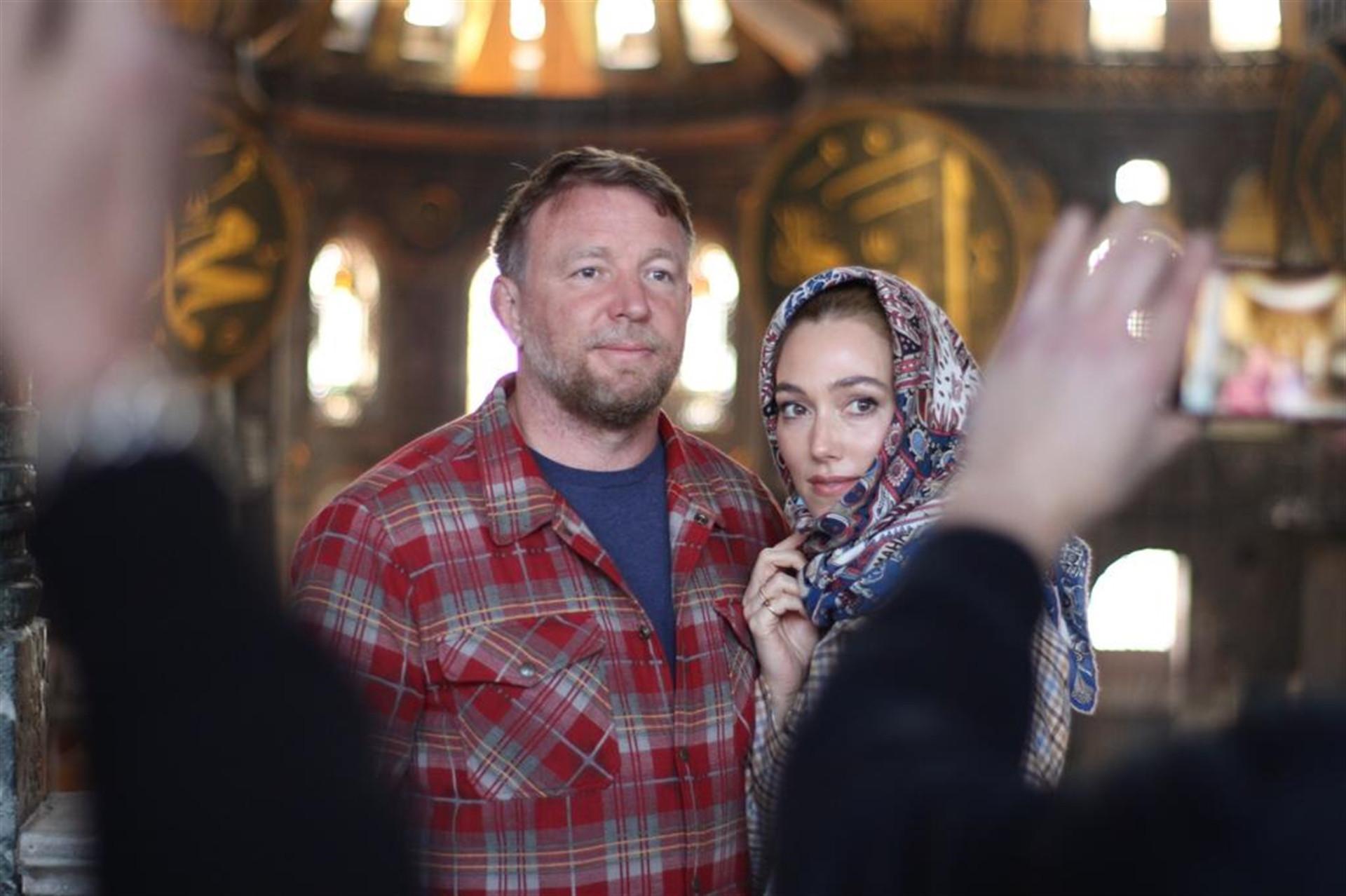 Director Guy Ritchie visits historical sites in Istanbul