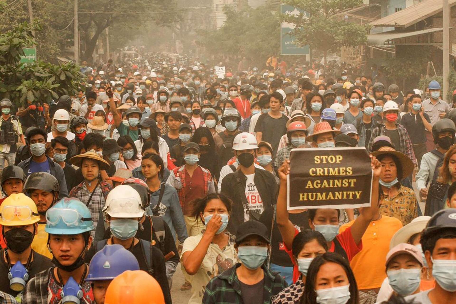 Global condemnation after bloodiest day since Myanmar coup