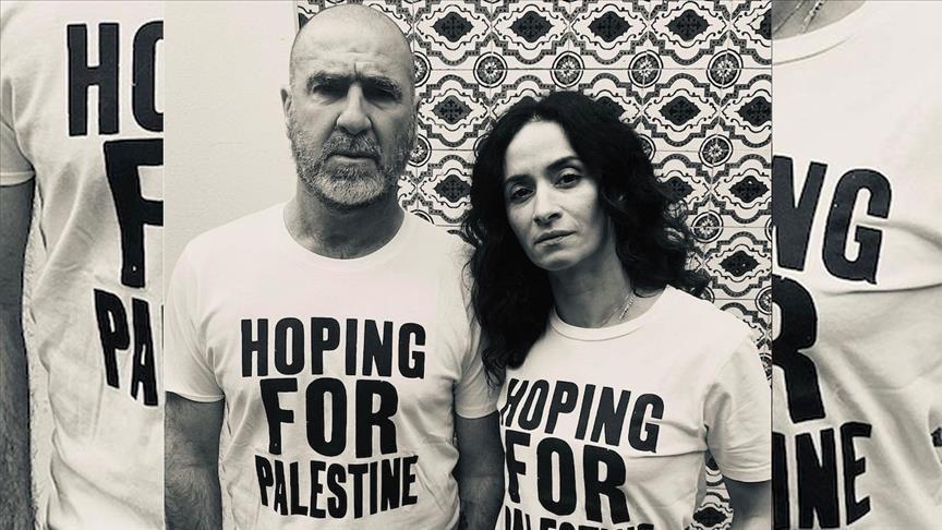 Football legend Cantona backs aid campaign for Palestine