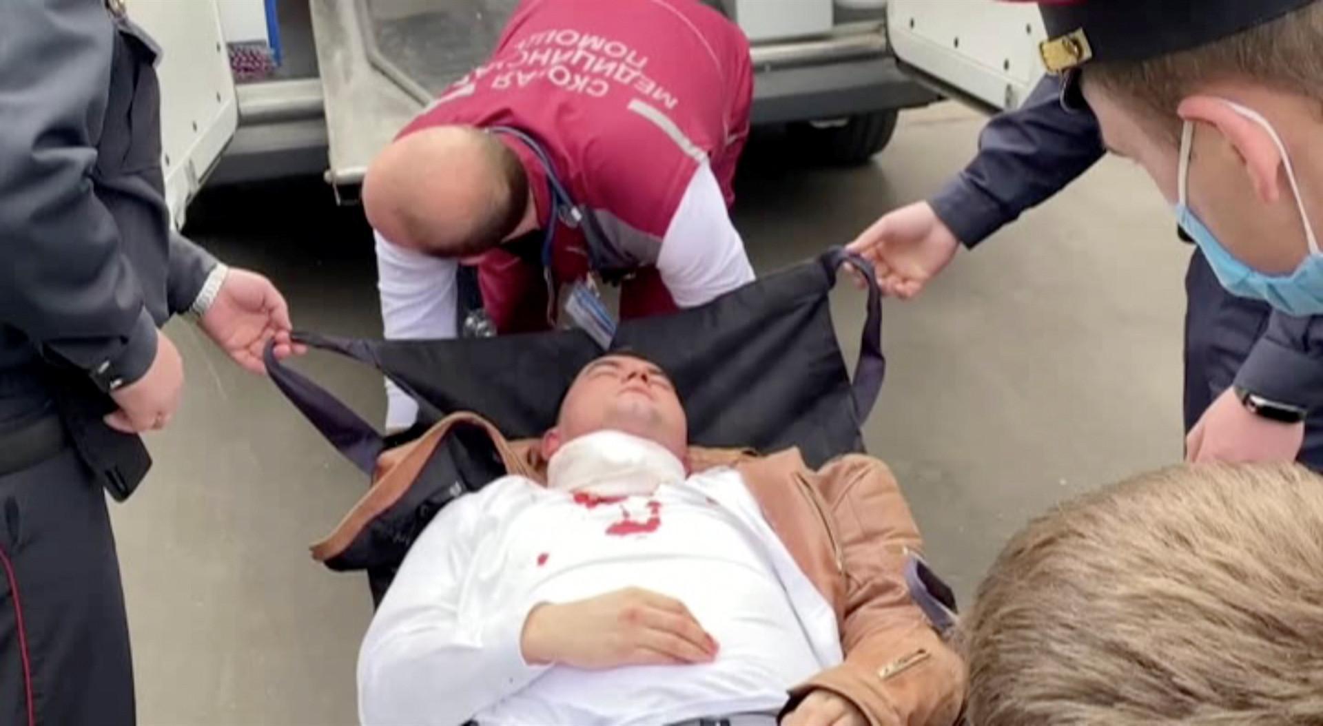 Belarus activist stabs himself in neck in court: Rights group
