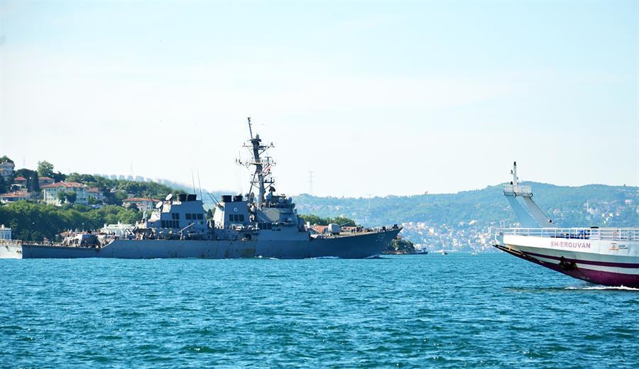US Navy warship crosses Bosphorus, enters Black Sea