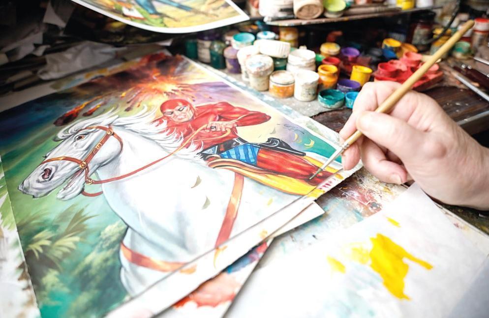 Father of ‘Red Mask’ draws for collectors