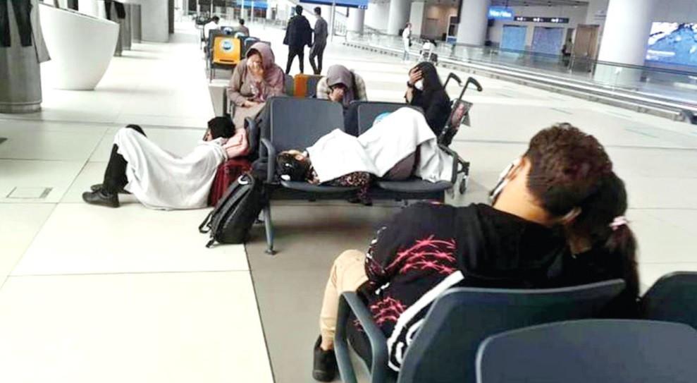 Afghan family stranded at Istanbul Airport for three weeks
