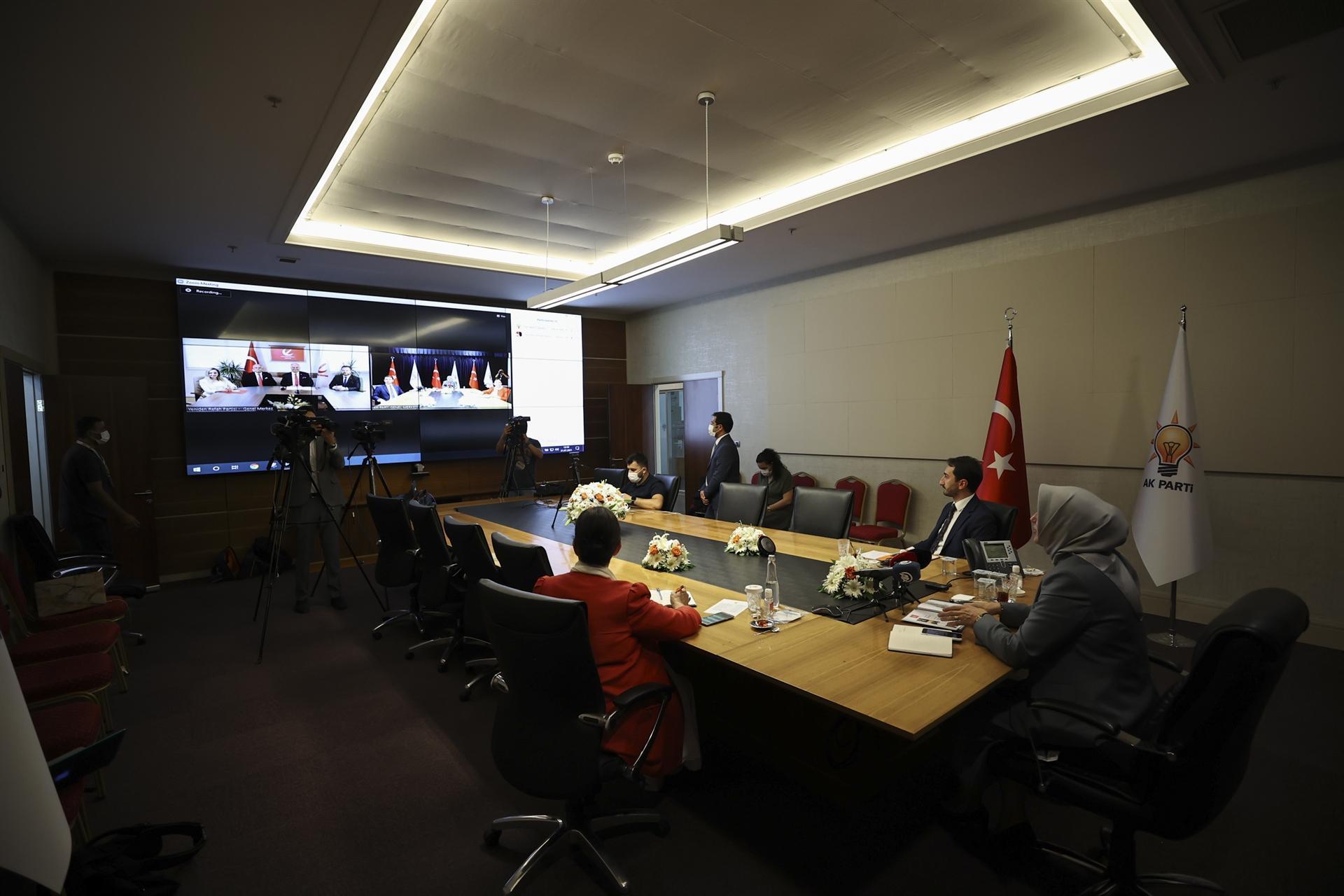 Political parties offer Eid greetings via video conference