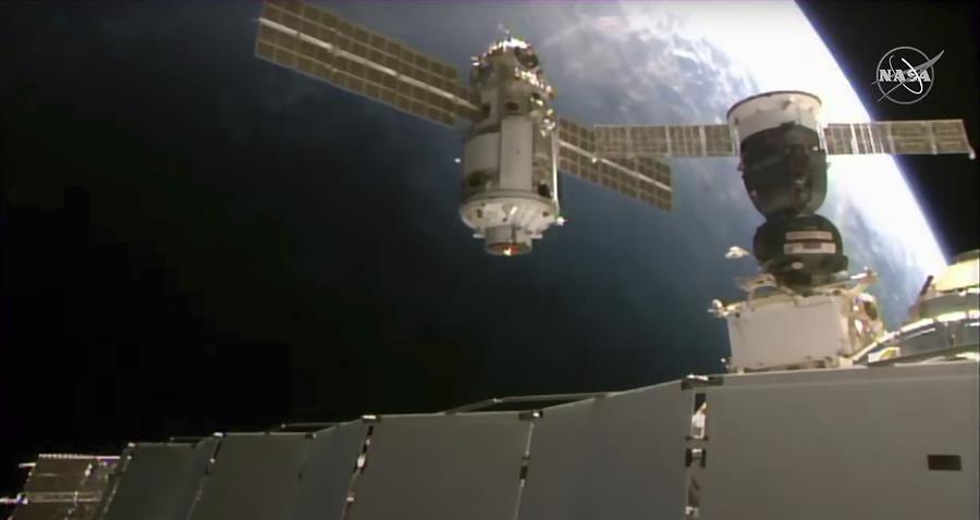 New Russian lab briefly knocks space station out of position