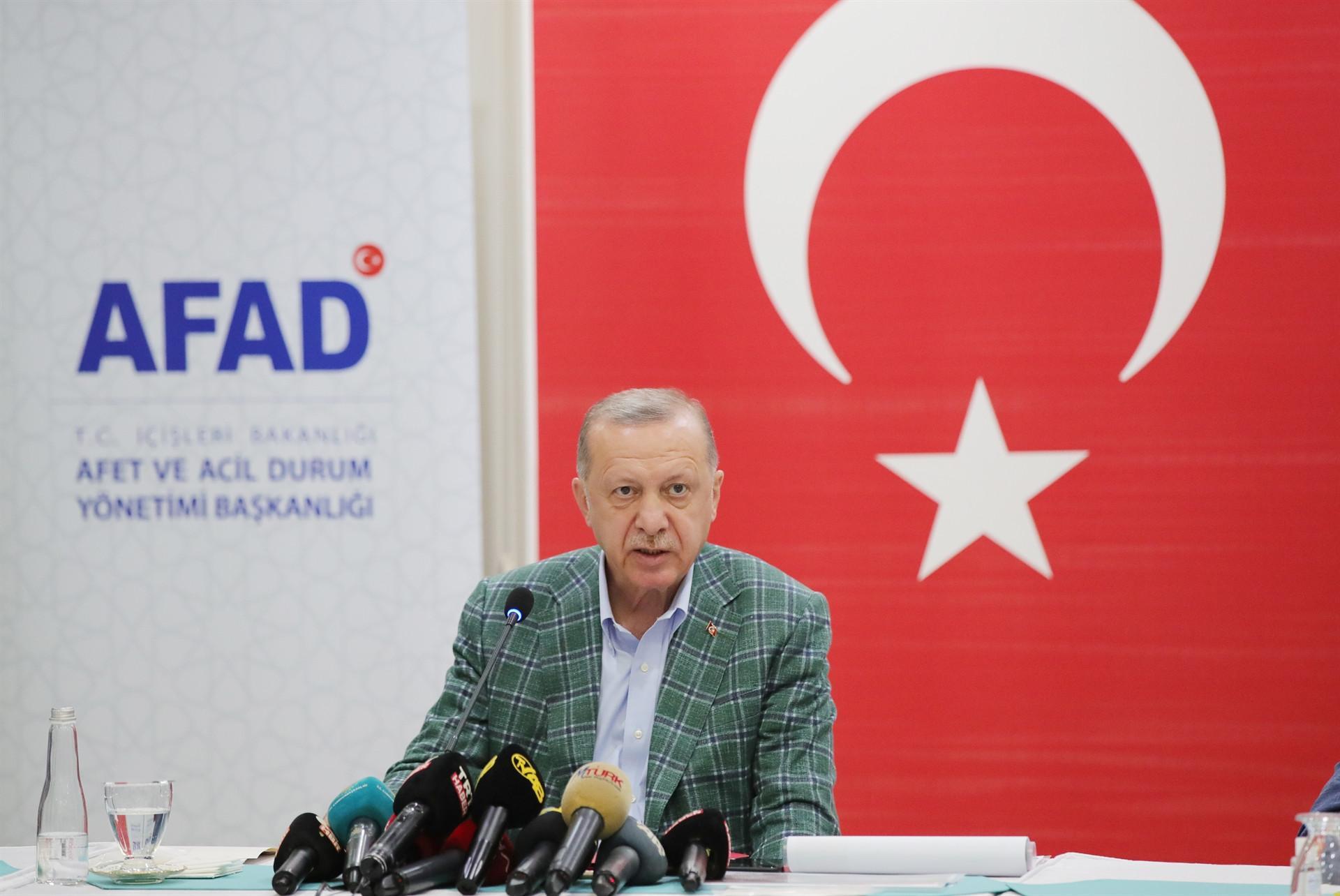 Erdoğan visits areas affected by forest fires