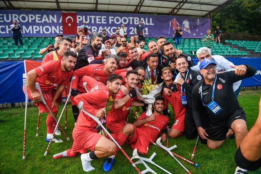 Turkish amputee team eyes trophy in Euro champ