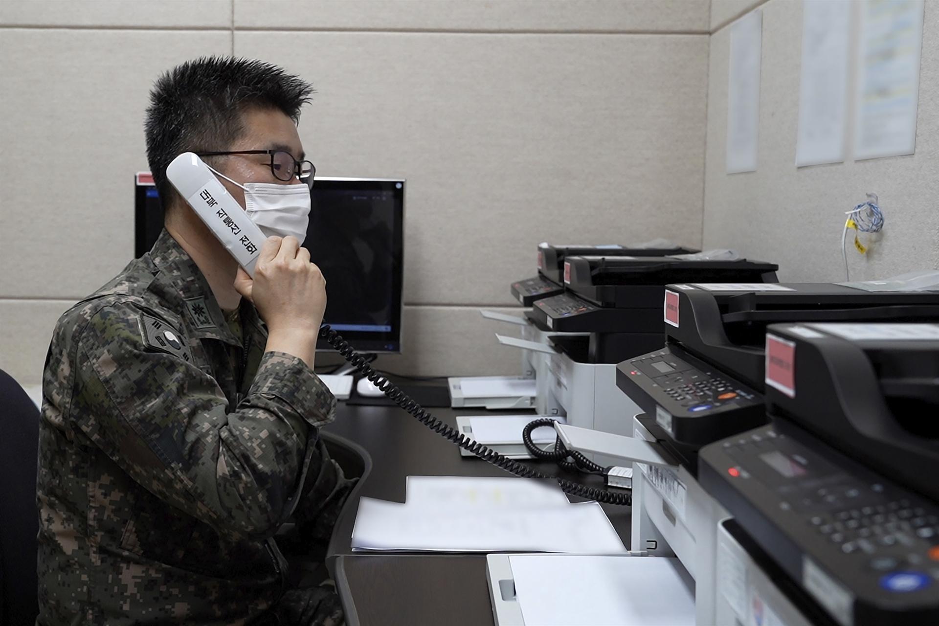 North and South Korea restore cross-border hotline