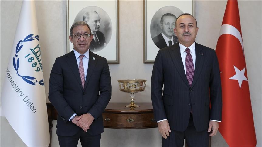 Turkish foreign minister meets Inter-Parliamentary Union head