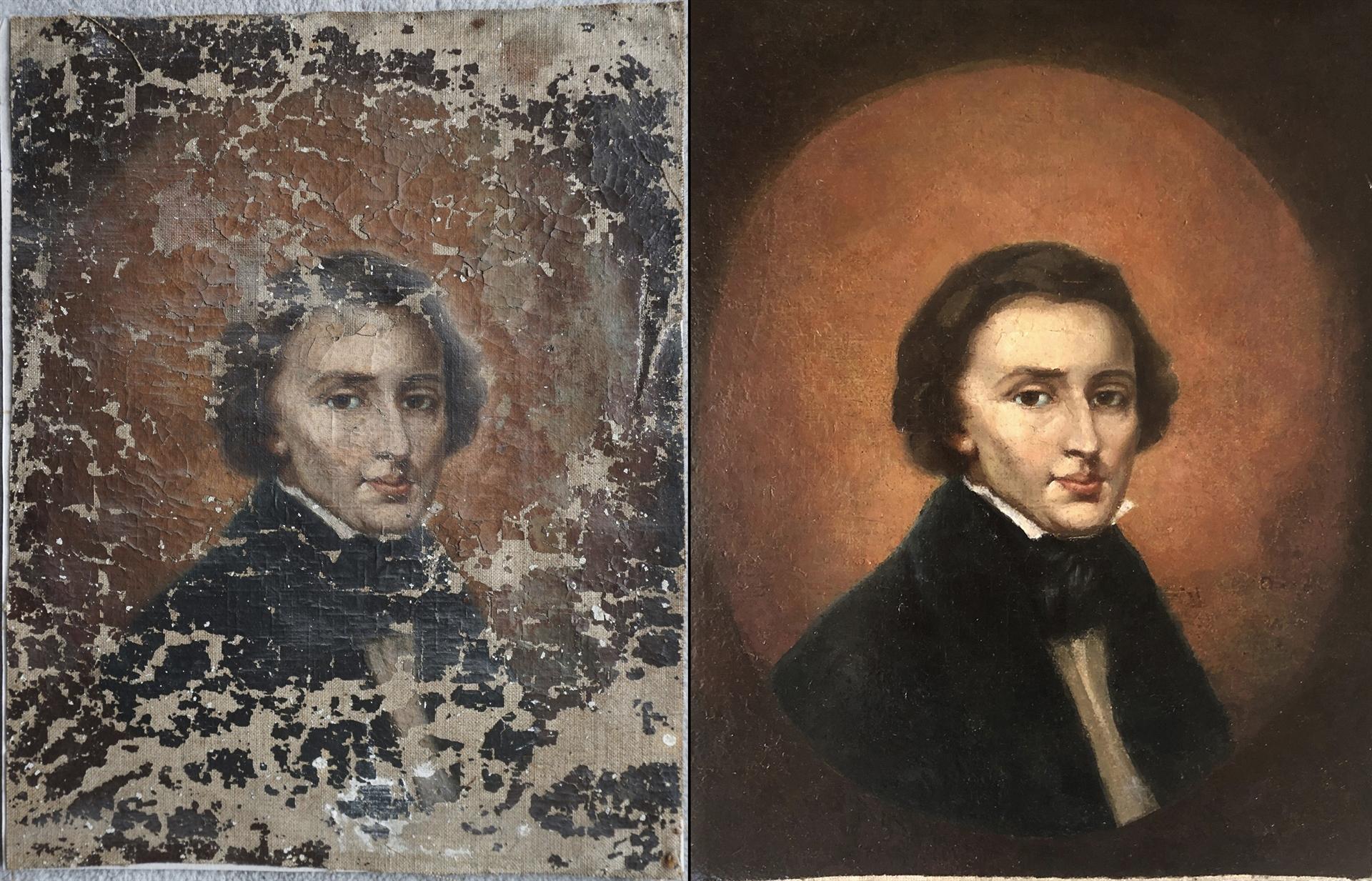 Chopin portrait bought at flea market is from 19th century