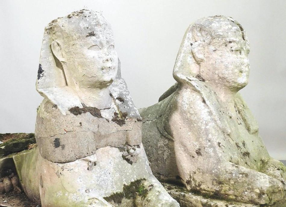 Garden statues at auction turn out to be Egyptian artifacts