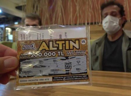 Son hits bullseye with scratch card father threw into wastebasket