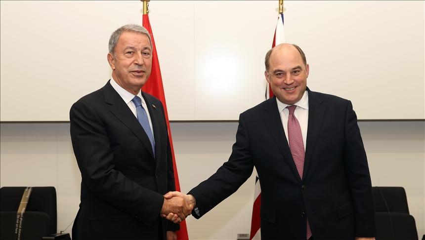 Turkish defense chief meets counterparts in Brussels