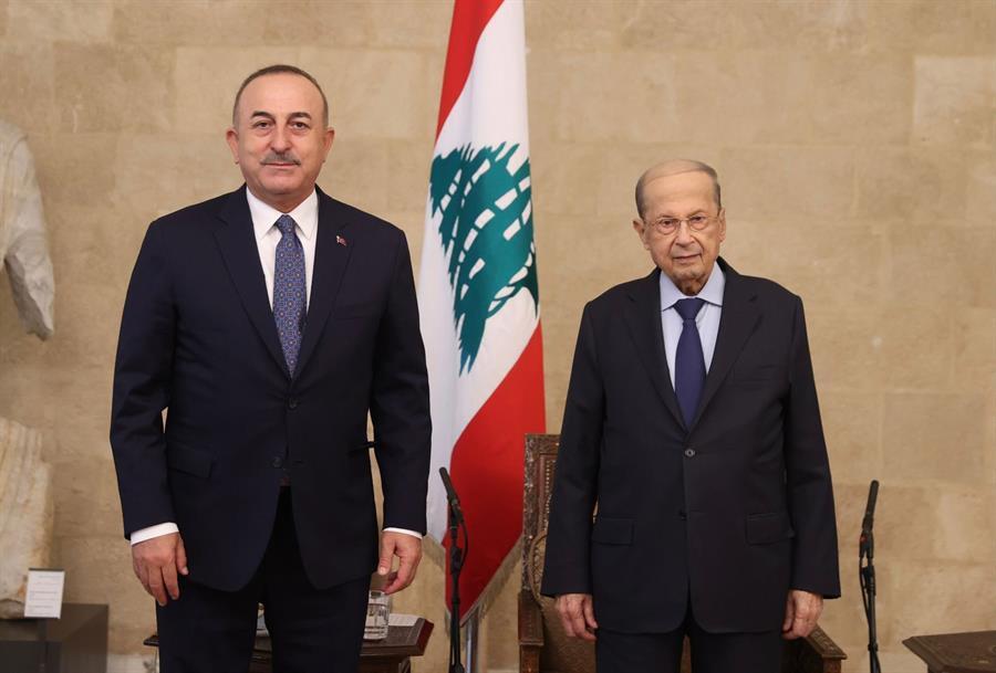 Lebanese president, top Turkish diplomat discuss bilateral ties