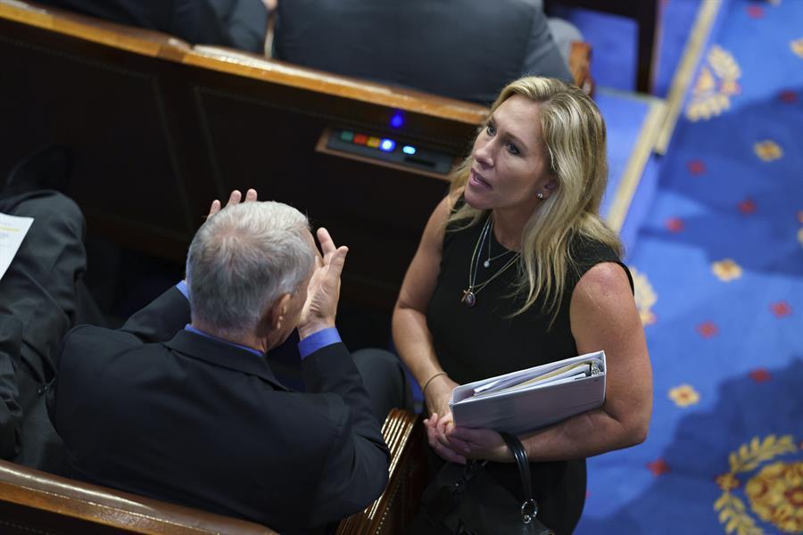 Twitter bans Rep Greene’s personal account for COVID claims