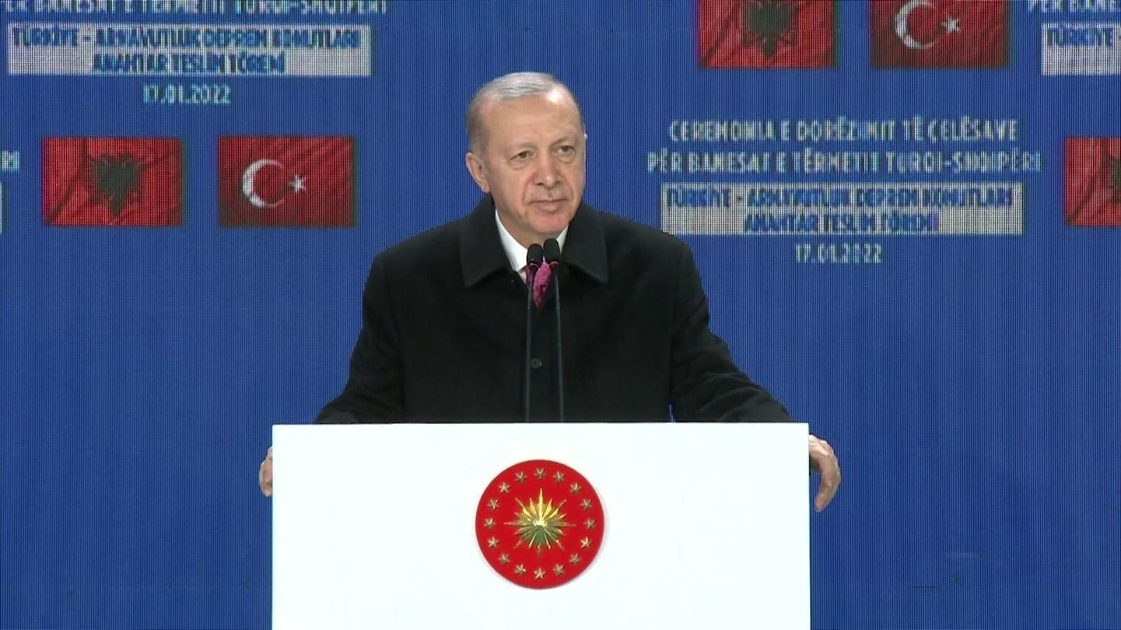 Erdoğan inaugurates Turkish-built residences for earthquake victims in Albania